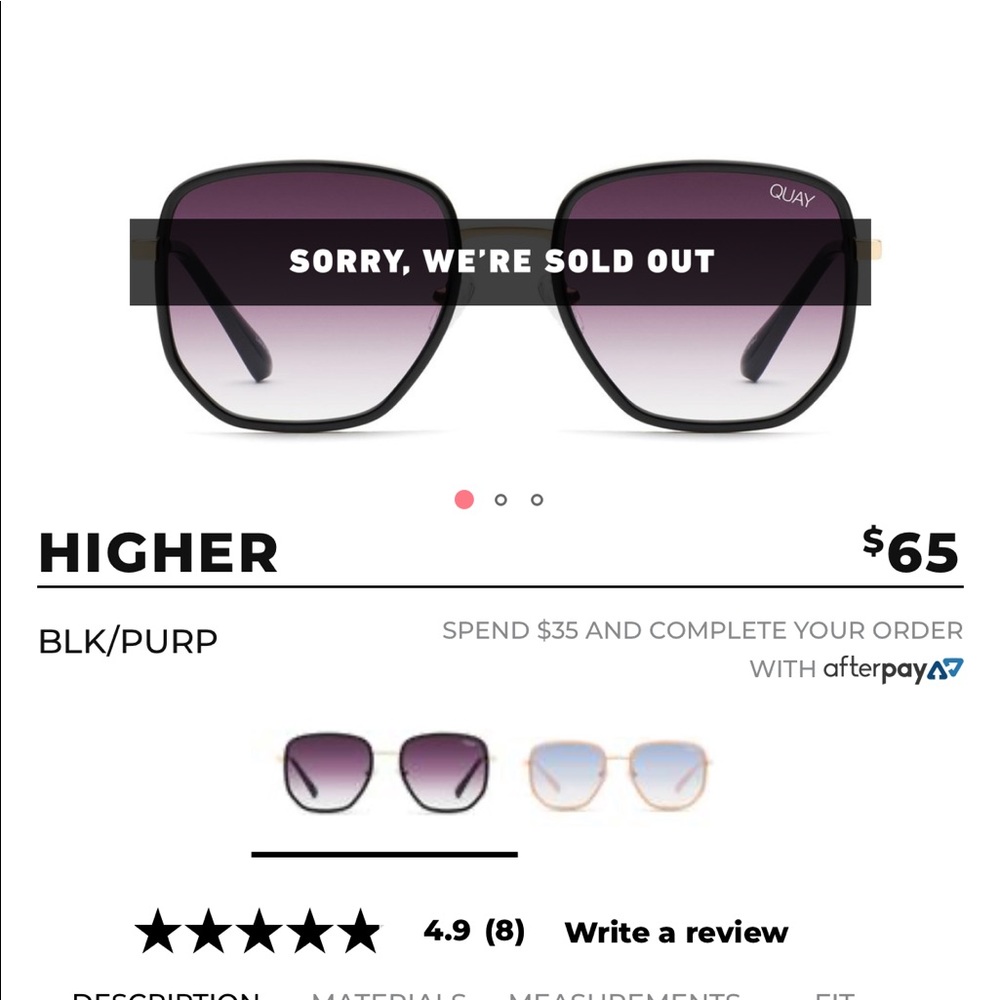 Quay Higher Sunglasses